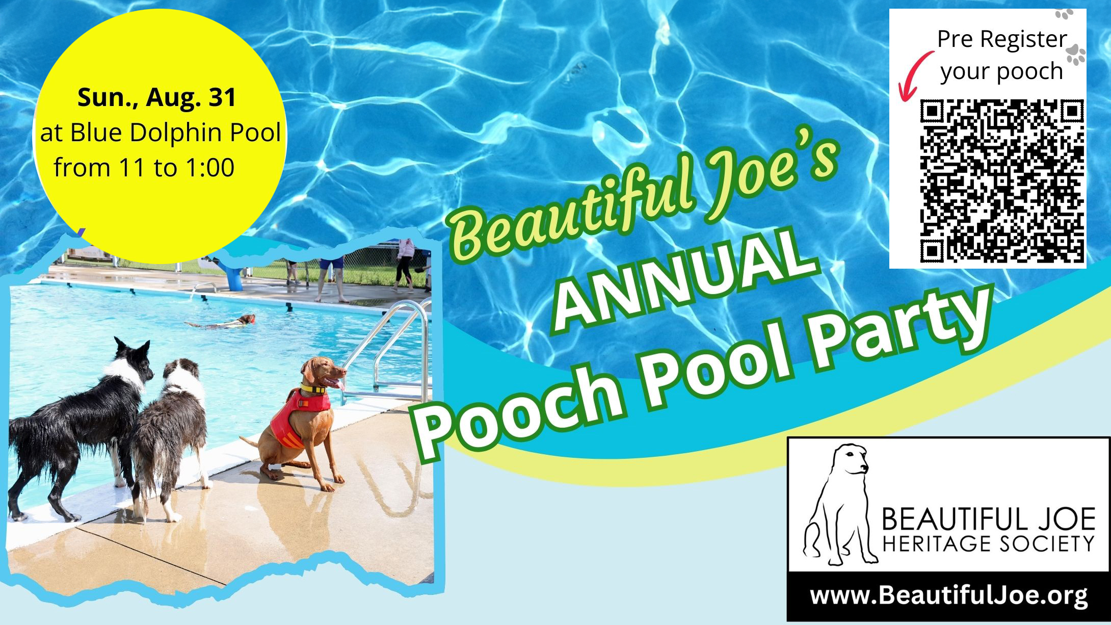 Beautiful Joe’s Annual Pooch Pool Party